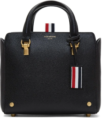 Shop Thom Browne Black Mini Mrs. Thom Tote In 001 Black