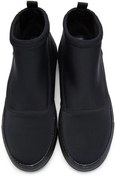 Shop Marni Black Neoprene Boots In Z1n99 Black/black