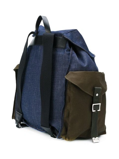 Shop Dsquared2 Denim Backpack In M641 Blu Verde