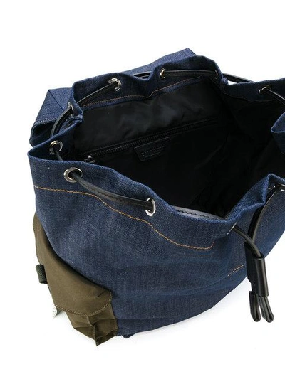 Shop Dsquared2 Denim Backpack In M641 Blu Verde