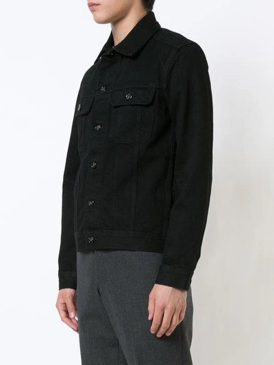 Apc black denim outlet jacket