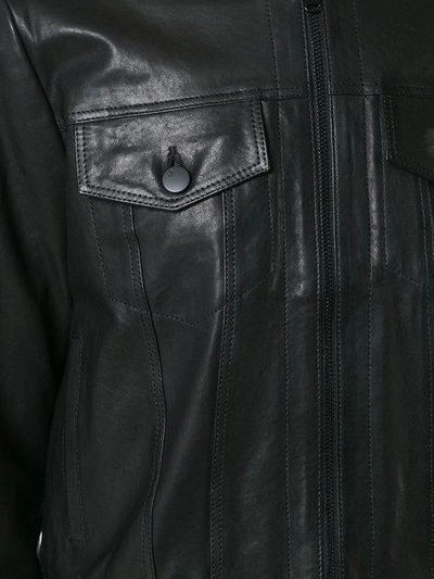 Shop J Brand - Leather Bomber Jacket