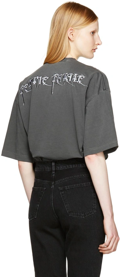 Balenciaga Grey 'femme Fatale' T-shirt In 1055 Grey | ModeSens