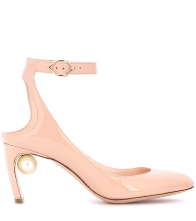 Shop Nicholas Kirkwood Lola Pearl Patent Leather Pumps In Pink