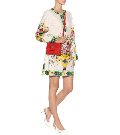 Shop Dolce & Gabbana Dg Millennials Mini Leather Shoulder Bag In Red 1