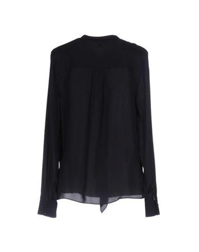 Shop Diane Von Furstenberg Silk Shirts & Blouses In Dark Purple