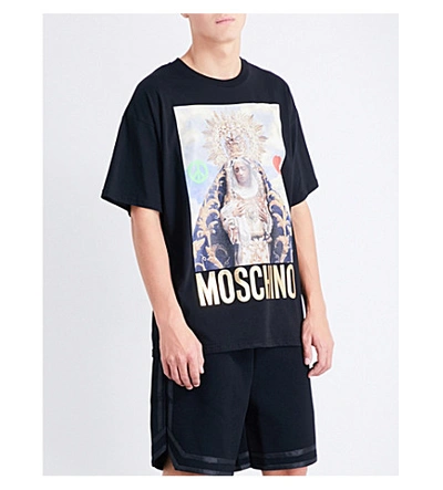 Moschino Oversize Fit T-shirt In Black