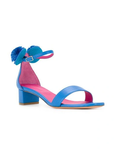 Shop Oscar Tiye Minnie Sandals - Blue
