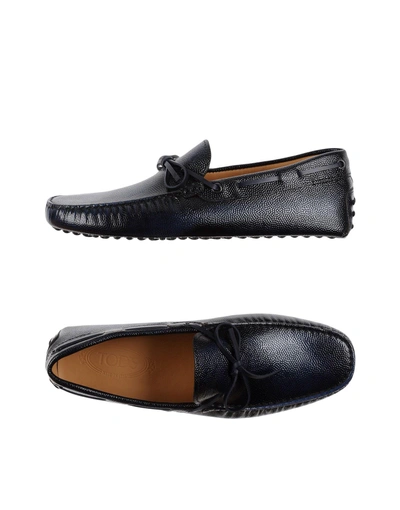 Tod's Loafers In Dark Blue