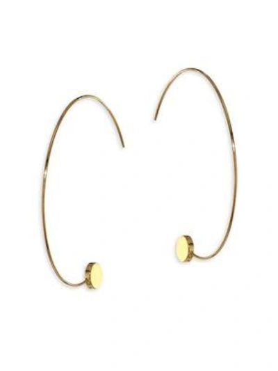 Shop Jules Smith Amos Hoop Earrings/2.5" In Gold