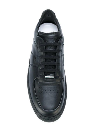 Shop Maison Margiela Platform Sole Sneakers - Black