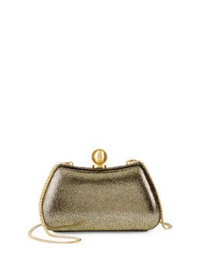 Halston Heritage Textured Leather Crossbody Bag In Pale Gold