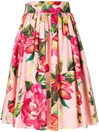 Shop Dolce & Gabbana - Floral Circle Skirt