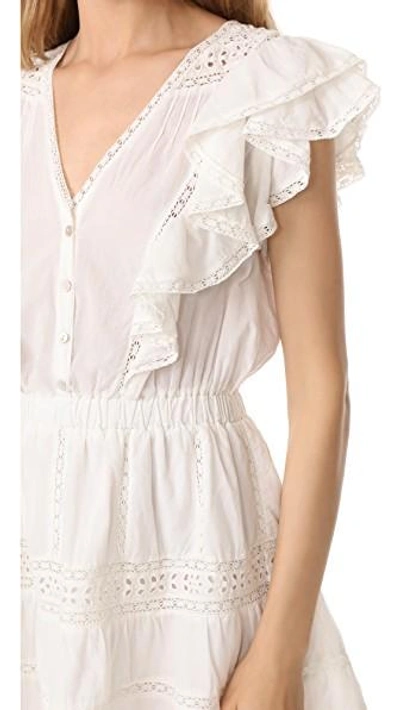 Shop Loveshackfancy Sylvie Dress In Antique White