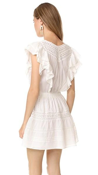 Shop Loveshackfancy Sylvie Dress In Antique White