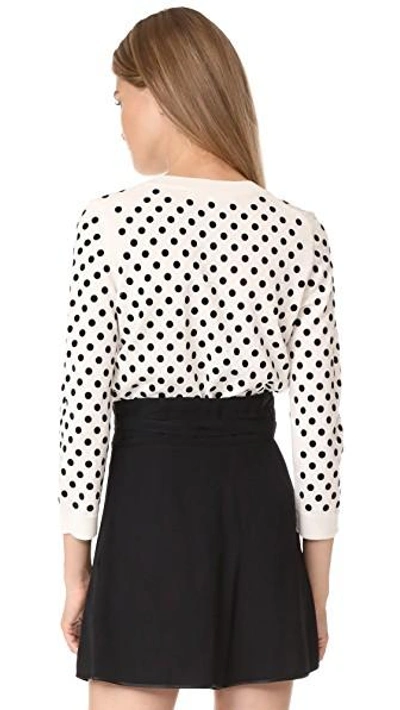 Shop Marc Jacobs Polka Dot Cardigan In Ivory