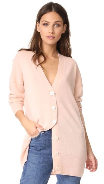 Equipment Gia Cashmere Button Cardigan In French Nude
