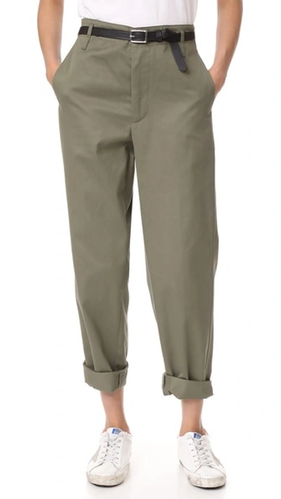 Shop Golden Goose Golden Chinos In Military