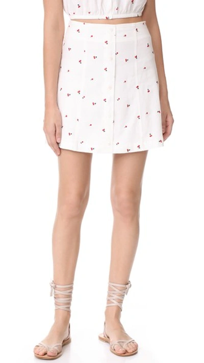 Shop Capulet Georgia Miniskirt In Petite Cherry