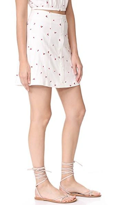 Shop Capulet Georgia Miniskirt In Petite Cherry