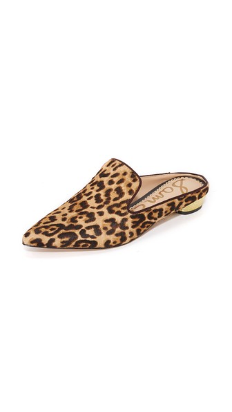 sam edelman leopard print mules