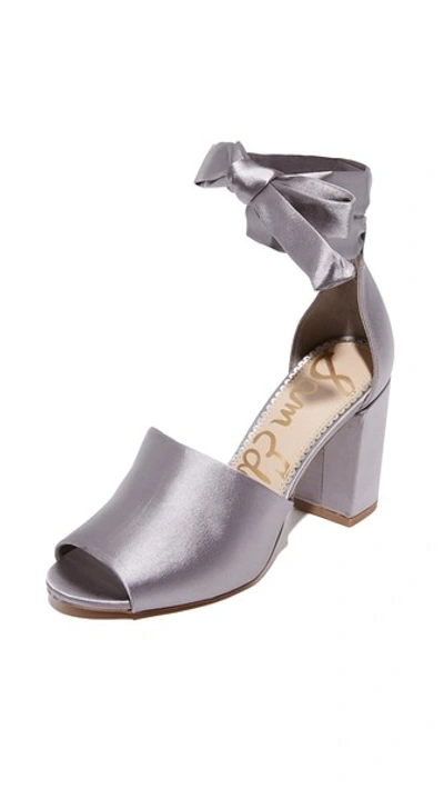 Sam Edelman Odele Sandals In Light Grey