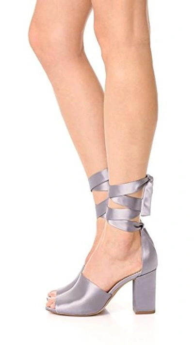 Shop Sam Edelman Odele Sandals In Light Grey