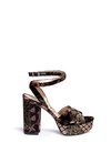 SAM EDELMAN 'Mara' graphic print velvet sandals