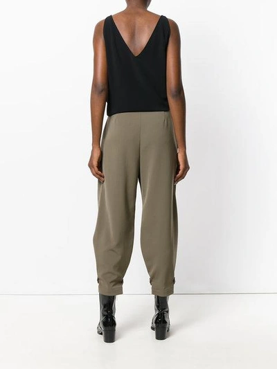 Shop Stella Mccartney Cropped Trousers In 2801