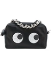 ANYA HINDMARCH eyes clutch bag,SATIN100%