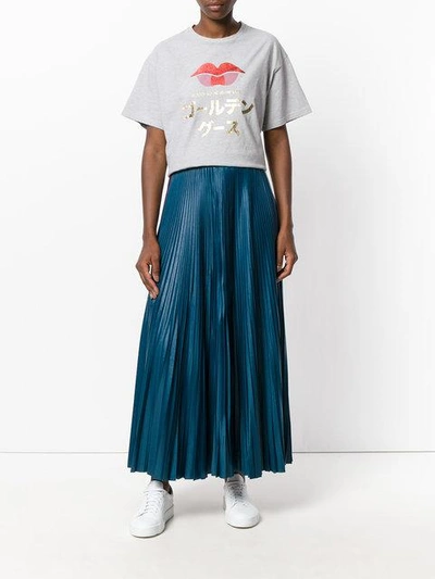 Shop Golden Goose Pleated Midi Skirt