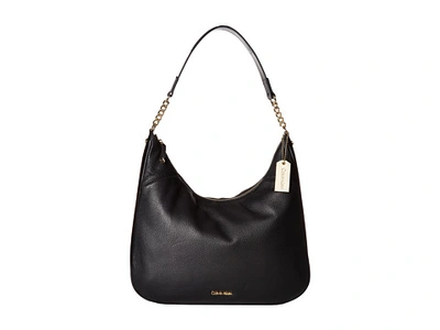 Calvin Klein Classic Pebble Leather Hobo