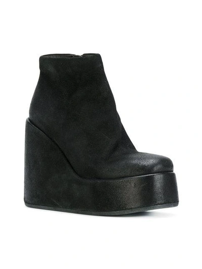 Shop Marsèll Wedge Ankle Boots - Black