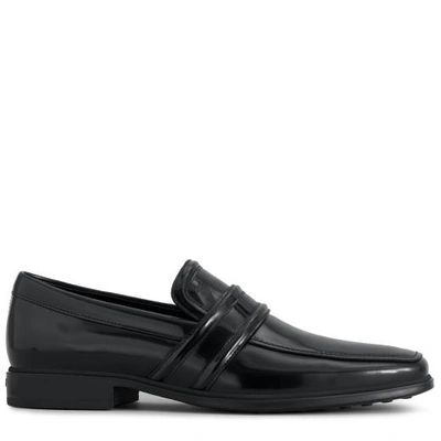 Shop Tod's Loafers In Leather In Black