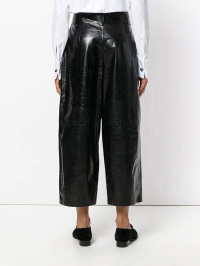 Shop Valentino Belted Bow Trousers - Black