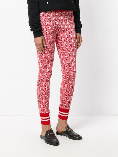Shop Gucci Mushrooms Jacquard Knit Leggings