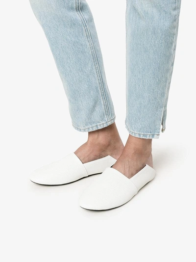 Shop Newbark Jacks Flat Slip On Loafers In White