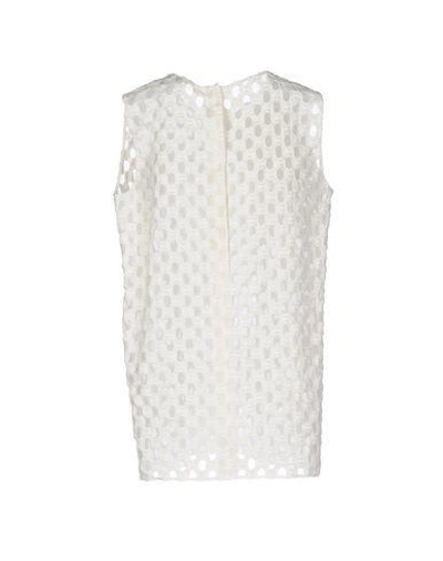 Shop Lanvin Top In Ivory