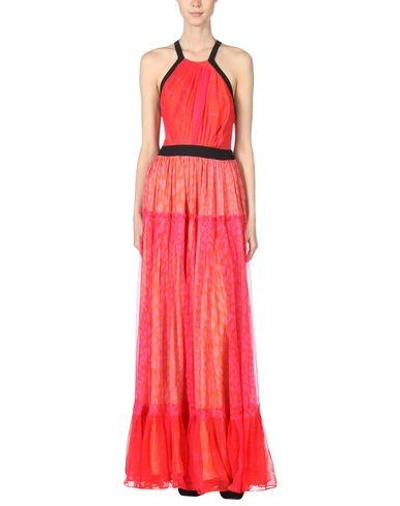 Shop Roberto Cavalli Long Dresses In Fuchsia