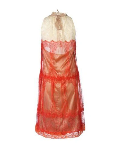Shop Alberta Ferretti Knee-length Dresses In Red