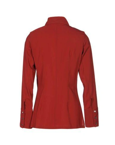 Shop Ann Demeulemeester Solid Color Shirts & Blouses In Maroon