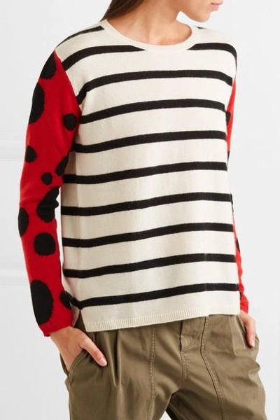 Shop Chinti & Parker Ladybird Intarsia Cashmere Sweater