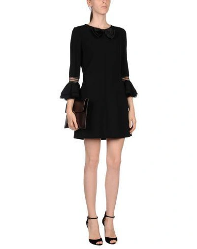 Shop Saint Laurent Short Dresses In Black