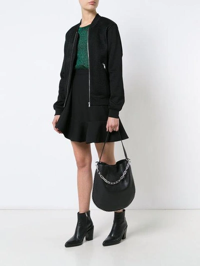 Shop Alexander Wang Roxy Hobo Shoulder Bag In Black