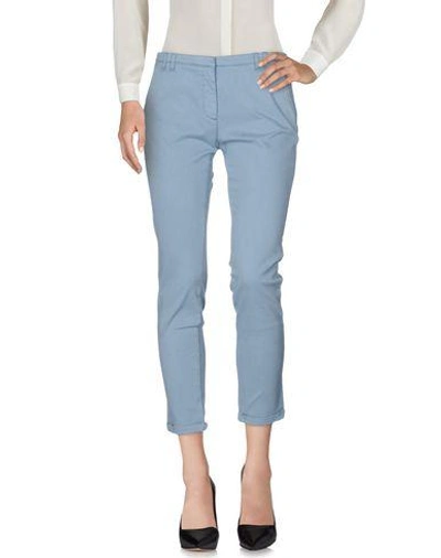 Eleventy Casual Pants In Pastel Blue