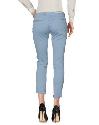 Shop Eleventy Casual Pants In Pastel Blue