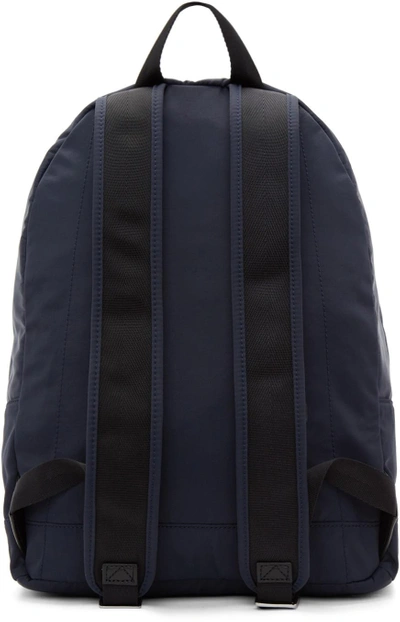 Shop Kenzo Navy Signature Logo Backpack