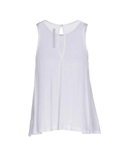 Shop Enza Costa Tops In White