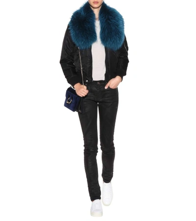 Shop Mr & Mrs Italy Fur Collar In All. Caeard