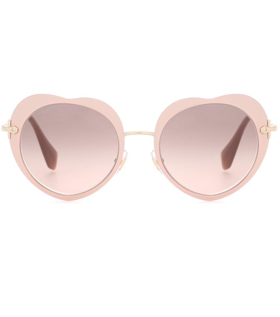 Miu Miu Heart Sunglasses | ModeSens